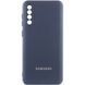 Чехол Silicone Cover Lakshmi Full Camera (AAA) with Logo для Samsung Galaxy A50 (A505F) / A50s / A30 Темно-синий / Midnight blue