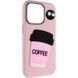Чехол TPU Leather Toys для Apple iPhone 11 Pro (5.8") Coffee / Pink фото 1
