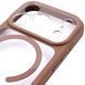 Чохол TPU+PC GETMAN Moon Clear with MagSafe для Apple iPhone 17 Pro Max (6.9") Brown фото 4