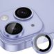 Защитное стекло Metal Classic на камеру (в упак.) для Apple iPhone 15 (6.1") / 15 Plus (6.7") Голубой / Light Blue фото 4