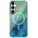 Чехол TPU Shiny Mountain Magnetic Fit для Samsung Galaxy S26+ Green / Blue