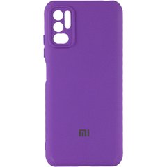 Чехол Silicone Cover My Color Full Camera (A) для Xiaomi Redmi Note 10 5G / Poco M3 Pro Фиолетовый / Purple