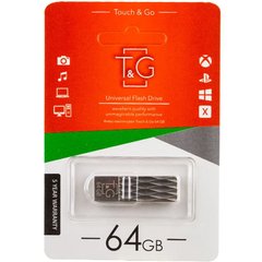 Флеш-драйв USB Flash Drive T&G 103 Metal Series 64GB Серебряный