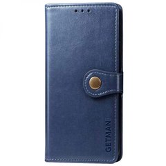 Кожаный чехол книжка GETMAN Gallant (PU) для Samsung Galaxy S24 Ultra Синий