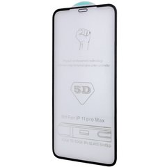 Захисне скло 5D Hard (full glue) (тех.пак) для Apple iPhone 12 mini (5.4") Чорний