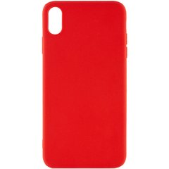 Силиконовый чехол Candy для Apple iPhone X / XS (5.8") Красный