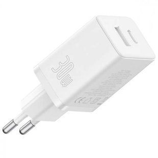 СЗУ Baseus Cube Pro Fast Charger PD30W+QC3.0 (1USB-A/1C) (P10111404) Moon White