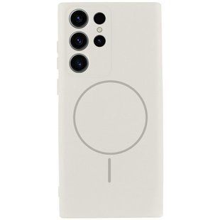 Чехол Silicone Cover Lakshmi Full Camera (AA) with MagFit для Samsung Galaxy S24 Ultra Белый / White