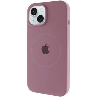 Чехол Silicone Case Full Protective (AA) with MagSafe для Apple iPhone 15 Plus (6.7") Лиловый / Lilac Pride