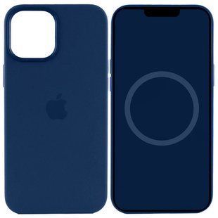 Чехол Silicone case (AAA) with Magsafe and Animation для Apple iPhone 15 Pro (6.1") Синий / Storm Blue