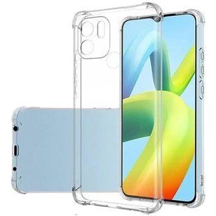 TPU чехол GETMAN Ease logo усиленные углы Full Camera для Xiaomi Redmi A1+ / Poco C50 / A2+ Бесцветный (прозрачный)