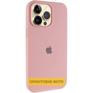 Чехол Silicone Case (AA) Logo with MagSafe для Apple iPhone 17 Pro Max (6.9") Розовый / Pink Sand