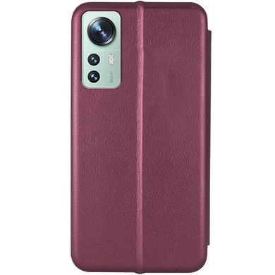 Шкіряний чохол-книжка Classy для Xiaomi 12 Lite Бордовий