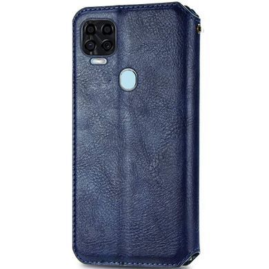 Кожаный чехол-книжка GETMAN Cubic (PU) для ZTE Blade v2020 Синий