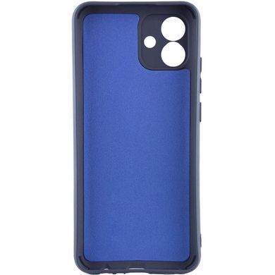 Чехол TPU GETMAN Liquid Silk Full Camera для Samsung Galaxy A08 / A07 4G Синий / Midnight Blue