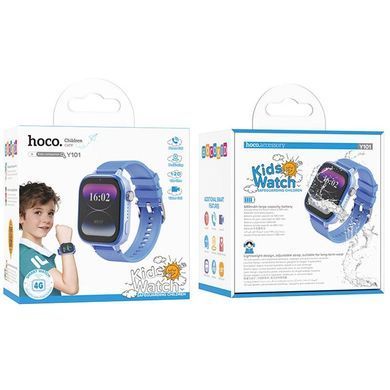 Уценка Детские cмарт-часы Hoco Y101 4G with call function Эстетический дефект / Blue