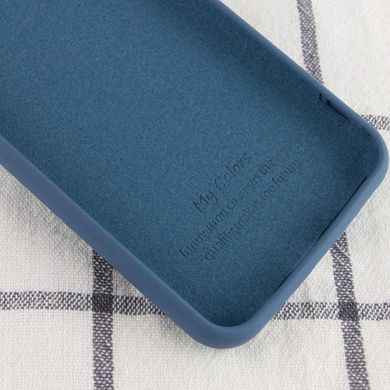 Чехол Silicone Cover My Color Full Protective (A) для Oppo A73 Синий / Navy blue