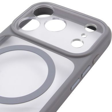 Чохол TPU+PC GETMAN Moon Clear with MagSafe для Apple iPhone 17 Pro Max (6.9") Grey