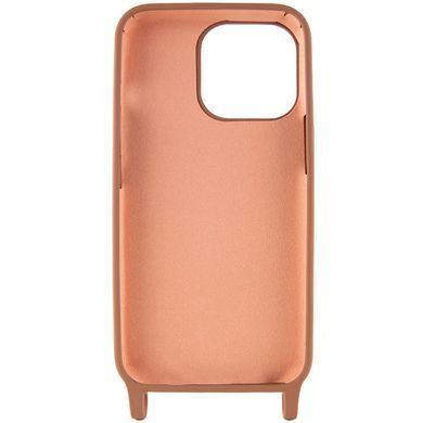 Чехол TPU two straps California для Apple iPhone 13 (6.1") Коричневый
