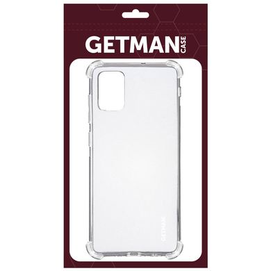 TPU чехол GETMAN Ease logo усиленные углы для Samsung Galaxy A51 Бесцветный (прозрачный)