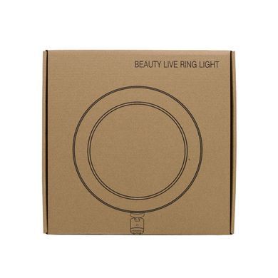 Кольцевая светодиодная LED лампа Flat Ring 8" Black