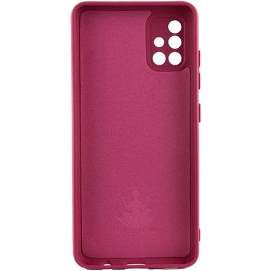 Чохол Silicone Cover Lakshmi Full Camera (A) для Samsung Galaxy A51 Бордовий / Marsala