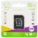 Карта пам'яті T&G microSDHC (UHS-1) 32 GB class 10 (з адаптером) Чорний