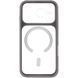 Чохол TPU+PC GETMAN Moon Clear with MagSafe для Apple iPhone 17 Pro Max (6.9") Grey фото 3