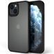TPU+PC чехол Metal Buttons для Apple iPhone 13 (6.1") Черный / Black