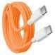Дата кабель USB-C to USB-C FineWoven iP17 for Apple (AAA) (1m) (box) Orange фото 1