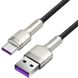 Дата кабель Baseus Cafule Metal Data USB to Type-C 66W (1m) (CAKF00010) Black фото 2