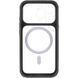 Чехол TPU+PC GETMAN Moon Clear with MagSafe для Apple iPhone 14 Pro Max (6.7") Black фото 4
