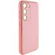 Кожаный чехол Xshield для Samsung Galaxy S24 Розовый / Pink фото 2