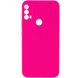 Чохол Silicone Cover Lakshmi Full Camera (AAA) для Motorola Moto E40 Рожевий / Barbie pink