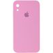 Чехол Silicone Case Square Full Camera Protective (AA) для Apple iPhone XR (6.1") Розовый / Light pink фото 1