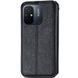 Шкіряний чохол-книжка GETMAN Cubic (PU) для Xiaomi Redmi 12C Чорний фото 2