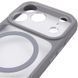 Чохол TPU+PC GETMAN Moon Clear with MagSafe для Apple iPhone 17 Pro Max (6.9") Grey фото 4