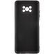 Чехол TPU GETMAN Liquid Silk Full Camera для Xiaomi Poco X3 NFC / Poco X3 Pro Черный / Black фото 3