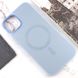 Чехол TPU+Glass Sapphire Midnight Open Camera with MagSafe для Apple iPhone 15 Plus (6.7") Голубой / Blue фото 2