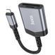 Картридер Hoco UA25 2in1 Lightning Metal gray фото 4