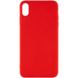 Силиконовый чехол Candy для Apple iPhone X / XS (5.8") Красный фото 1