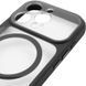 Чехол TPU+PC GETMAN Moon Clear with MagSafe для Apple iPhone 14 Pro Max (6.7") Black фото 5
