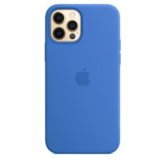 Чехол Silicone Case Full Protective (AA) для Apple iPhone 14 Pro (6.1") Синий / Capri Blue