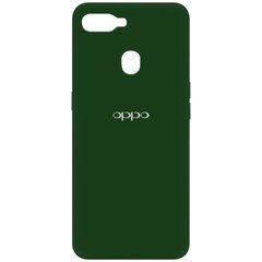 Чохол Silicone Cover My Color Full Protective (A) для Oppo A5s / Oppo A12 Зелений / Dark green