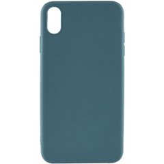 Силіконовий чохол Candy для Apple iPhone X / XS (5.8") Синій / Powder Blue