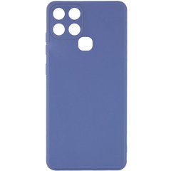 Силиконовый чехол Candy Full Camera для Infinix Smart 6 Голубой / Mist blue