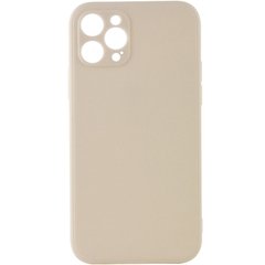 Силиконовый чехол Candy Full Camera для Apple iPhone 12 Pro Max (6.7") Бежевый / Antigue White