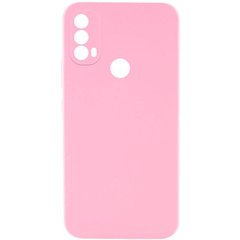 Чохол Silicone Cover Lakshmi Full Camera (AAA) для Motorola Moto E40 Рожевий / Light pink