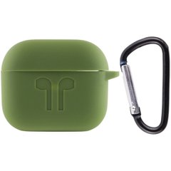 Силіконовий футляр для навушників AirPods 3 Зелений / Dark Olive