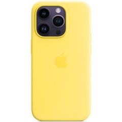 Чохол Silicone case (AAA) full with Magsafe для Apple iPhone 14 Pro (6.1") Жовтий / Canary Yellow